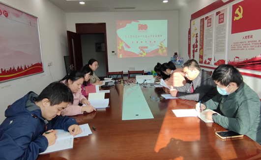 千亿体育集团(中国)股份有限公司官网党支部开展“学习贯彻党的十九届六中全会精神”主题党日活动